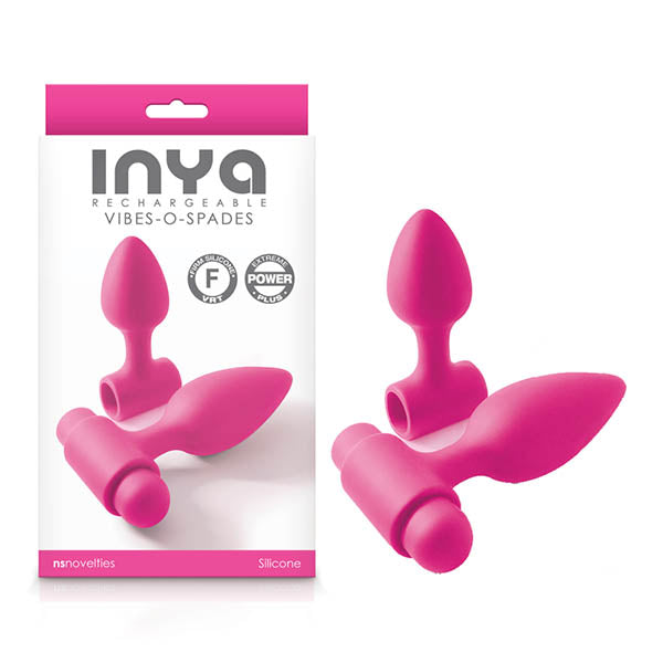 INYA Vibes-O-Spades - Pink Vibrating Butt Plugs - Set of 2 - Hush Store Sydney 