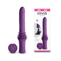 INYA Super Stroker - Purple - Purple 36.8 cm USB Rechargeable Thrusting Vibrator with Remote Control & Stand