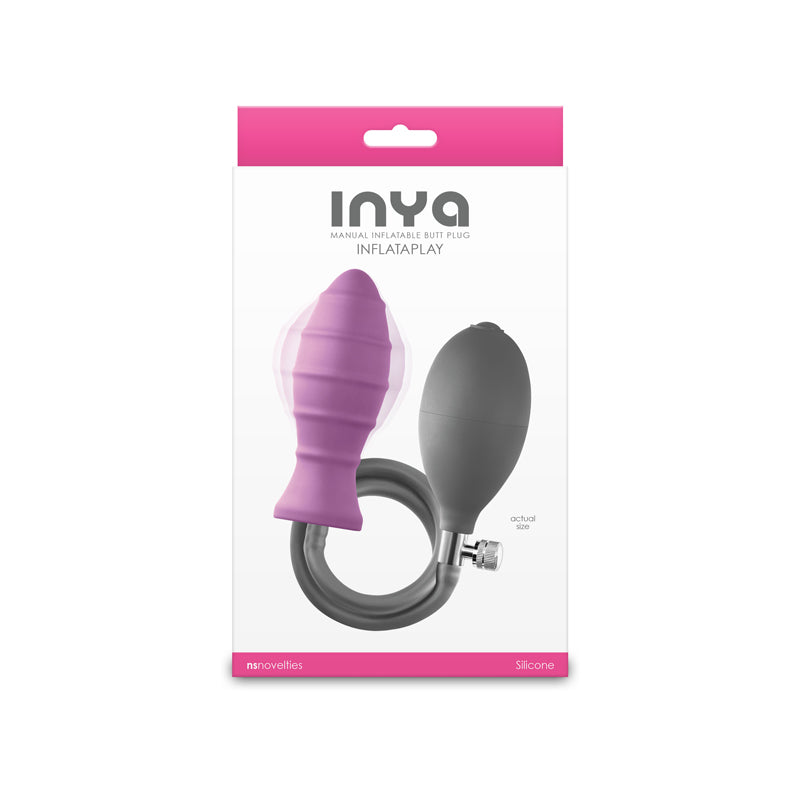 INYA InflataPlay - Pink - Pink 10.5 cm Inflatable Butt Plug - Hush Store Sydney 