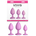 INYA Triple Ace Kit - Blush - Pink Butt Plugs - Set of 3 Sizes - Hush Store Sydney 