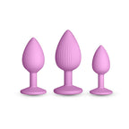 INYA Triple Ace Kit - Blush - Pink Butt Plugs - Set of 3 Sizes