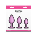 INYA Triple Ace Kit - Blush - Pink Butt Plugs - Set of 3 Sizes