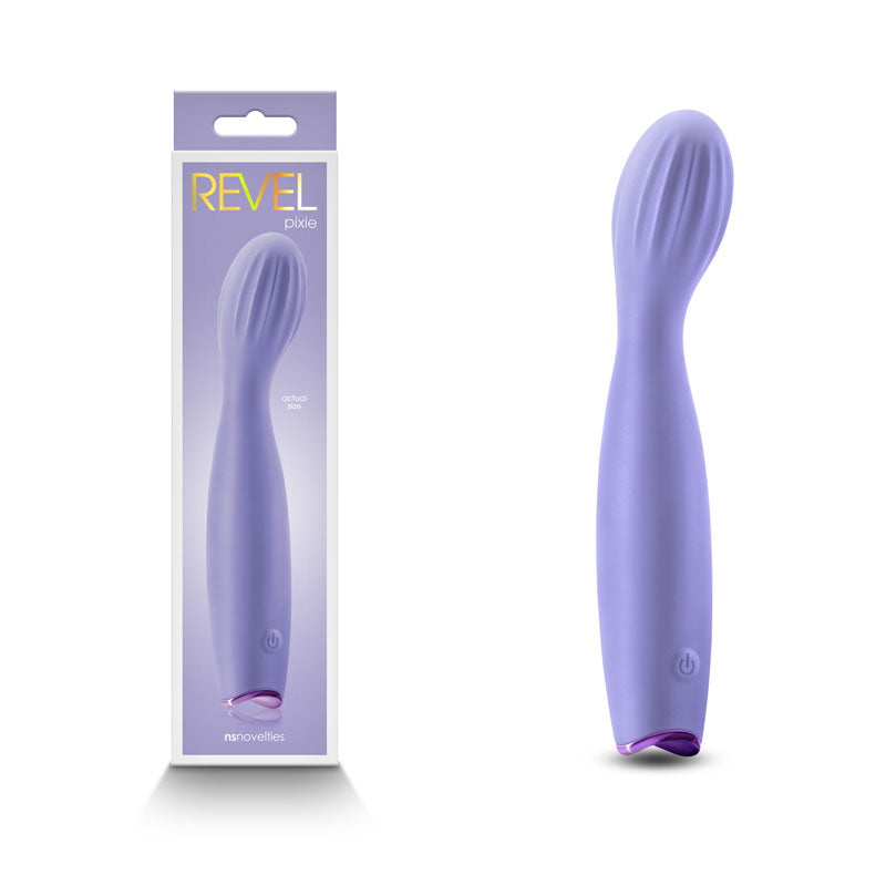 Revel Pixie - Purple - Purple 17.3 cm USB Rechargeable Vibrator - Hush Store Sydney 