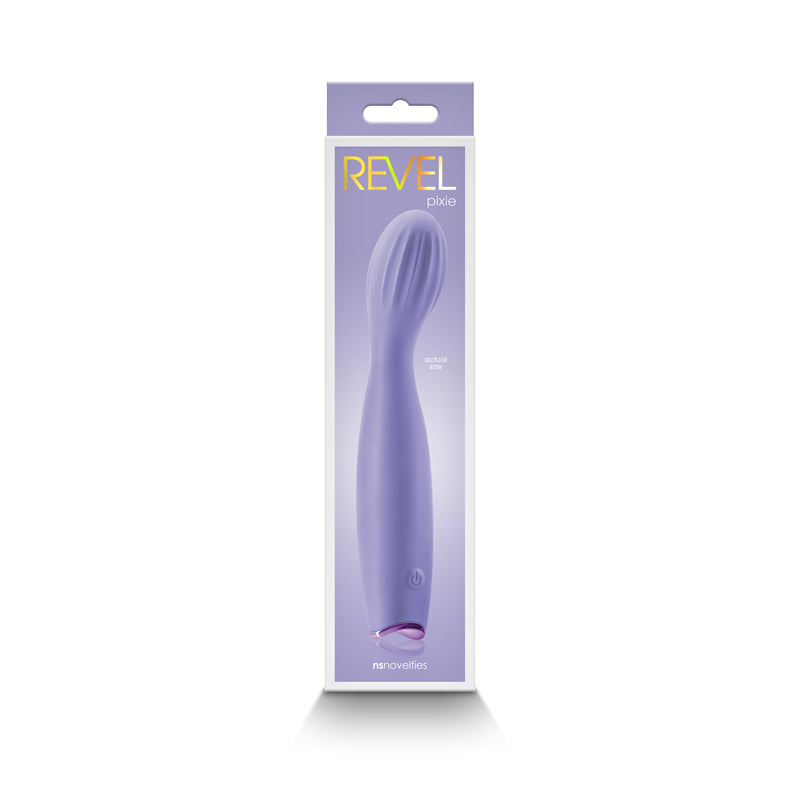 Revel Pixie - Purple - Purple 17.3 cm USB Rechargeable Vibrator - Hush Store Sydney 