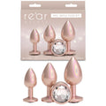 Rear Assets Trainer Kit - Iridescent Champagne - Iridescent Champagne Metallic Butt Plugs - Set of 3 Sizes - Hush Store Sydney 