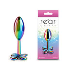 Rear Assets Clover - Multicolour - Multicoloured 9.2 cm Metallic Butt Plug - Hush Store Sydney 
