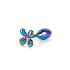 Rear Assets Clover - Multicolour - Multicoloured 9.2 cm Metallic Butt Plug - Hush Store Sydney 