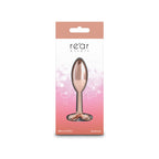 Rear Assets Clover - Rose Gold - Rose Gold 9.2 cm Metallic Butt Plug - Hush Store Sydney 