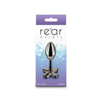 Rear Assets Clover - Gunmetal - Gunmetal 9.2 cm Metallic Butt Plug - Hush Store Sydney 