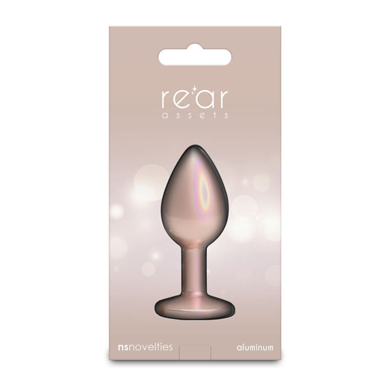 Rear Assets Iridescent - Small - Champagne - Iridescent Champagne 7.1 cm Small Butt Plug
