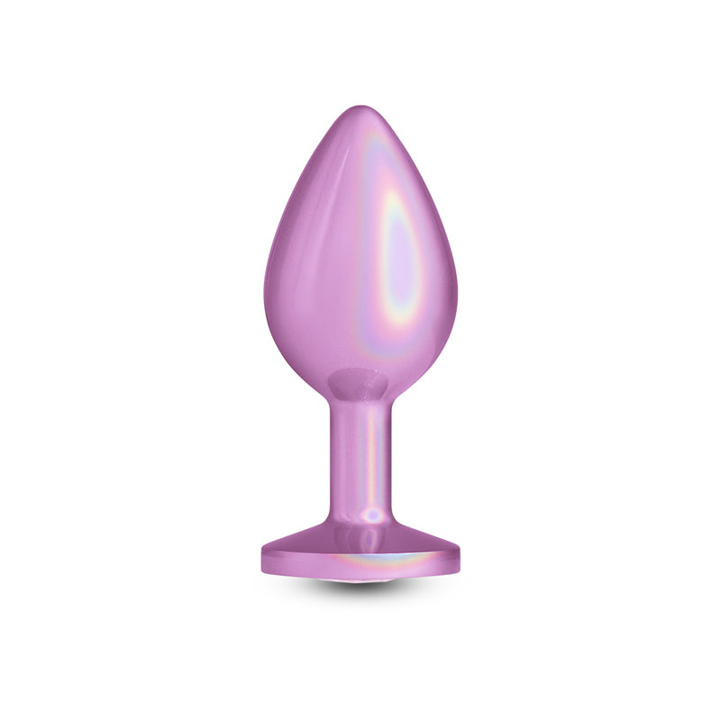 Rear Assets Iridescent - Medium - Pink - Iridescent Pink 8.2 cm Medium Butt Plug - Hush Store Sydney 