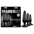 Renegade Pleasure Plug Trainer Kit - Black Butt Plugs - Set of 3 Sizes - Hush Store Sydney 