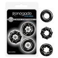 Renegade - Dyno Rings - Black Cock Rings - Set of 3 - Hush Store Sydney 