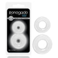 Renegade - Double Stack - Clear Cock Rings - Set of 2 - Hush Store Sydney 