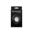Renegade Slider - Black - Black USB Rechargeable Vibrating Cock Ring