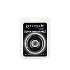 Renegade Fireman Ring - Large - Black - Black Large Cock Ring - Hush Store Sydney 