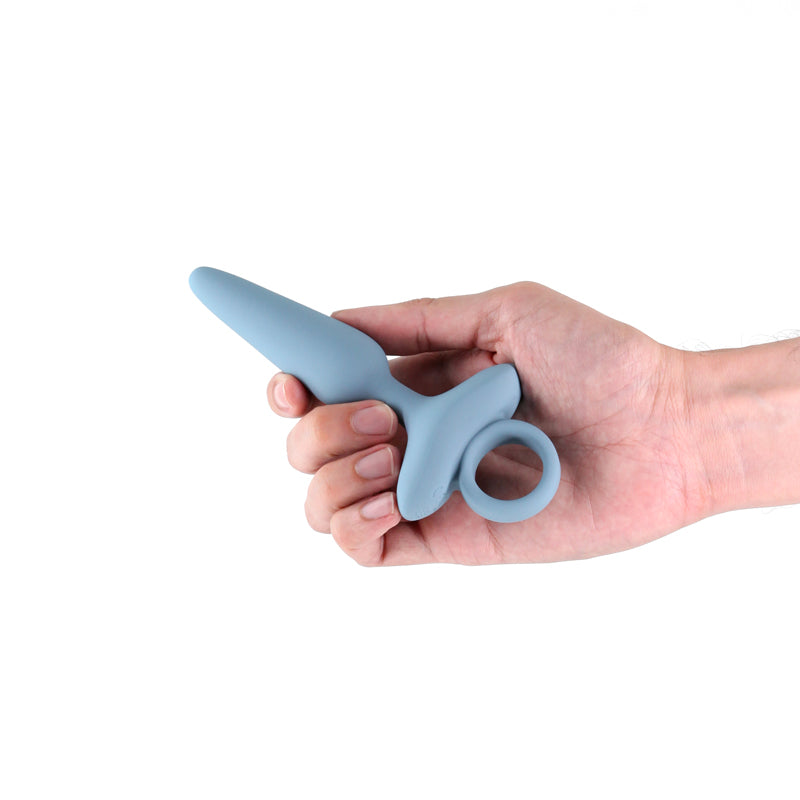 Renegade Maverick - Grey - Grey 15 cm USB Rechargeable Vibrating Butt Plug - Hush Store Sydney 