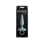 Renegade Maverick - Grey - Grey 15 cm USB Rechargeable Vibrating Butt Plug - Hush Store Sydney 