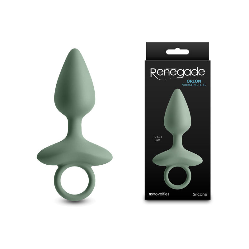 Renegade Orion - Sage - Green 13 cm USB Rechargeable Vibrating Butt Plug - Hush Store Sydney 