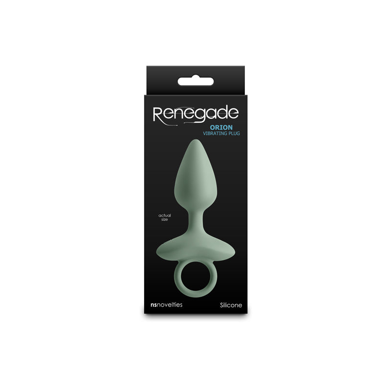 Renegade Orion - Sage - Green 13 cm USB Rechargeable Vibrating Butt Plug - Hush Store Sydney 