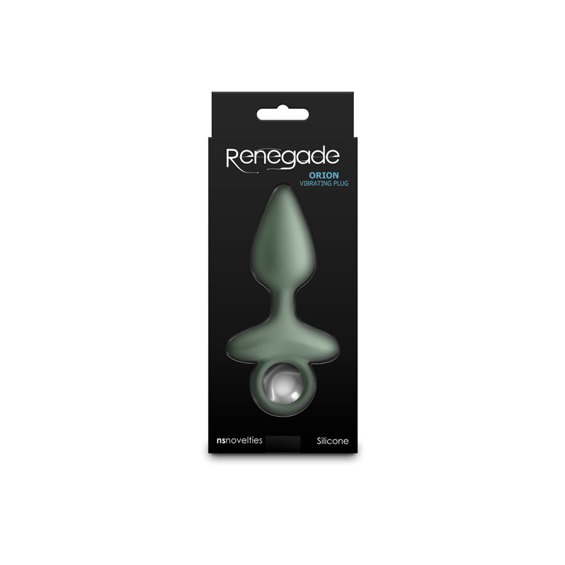 Renegade Orion - Sage - Green 13 cm USB Rechargeable Vibrating Butt Plug - Hush Store Sydney 