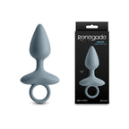 Renegade Orion - Grey - Grey 13 cm USB Rechargeable Vibrating Butt Plug - Hush Store Sydney 
