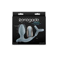 Renegade Pinnacle - Grey - Grey USB Rechargeable Vibrating Butt Plug with Cock Ring - Hush Store Sydney 