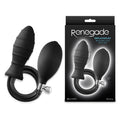 Renegade InflataPlay - Black - Black 10.5 cm Inflatable Butt Plug - Hush Store Sydney 