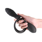 Renegade InflataPlay - Black - Black 10.5 cm Inflatable Butt Plug - Hush Store Sydney 