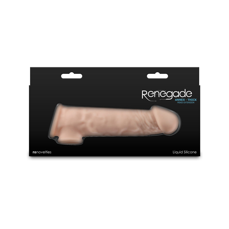 Renegade Annex - Thick - Flesh - Flesh 18.6 cm Penis Extender Sleeve - Hush Store Sydney 