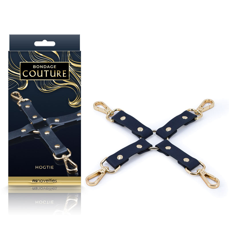 Bondage Couture Hog Tie - Blue - Blue Hog Tie Restraint (No Cuffs Included) - Hush Store Sydney 