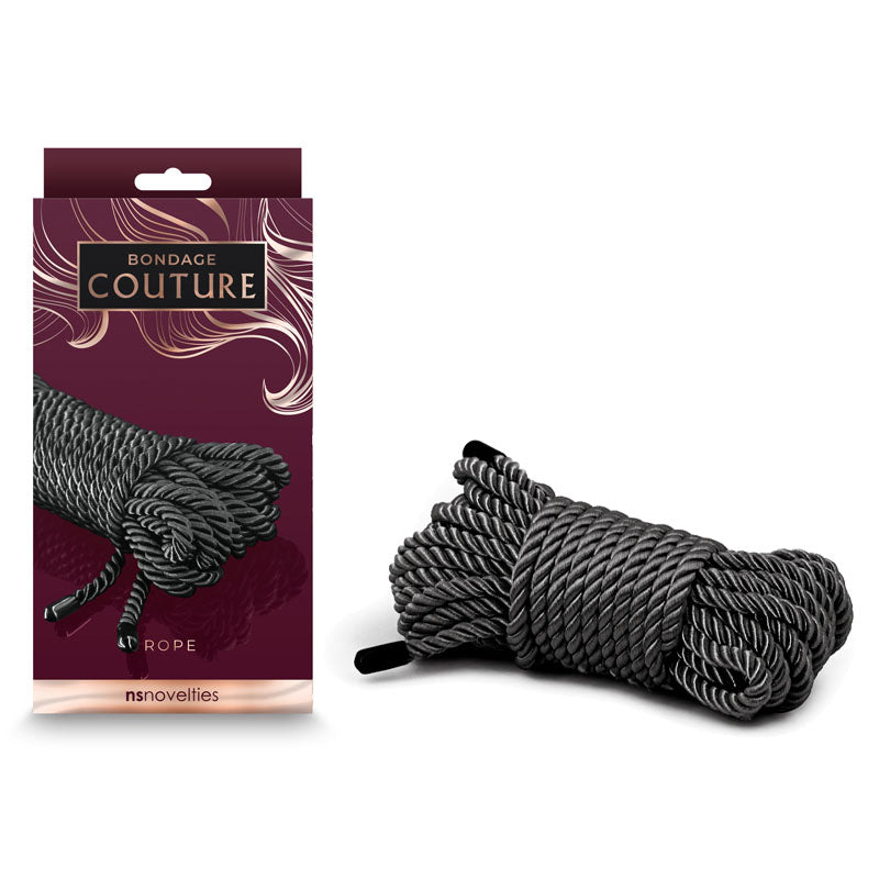 Bondage Couture Rope - Black - Black Bondage Rope - 7.6 metre - Hush Store Sydney 
