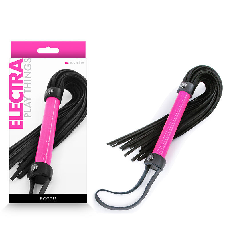 Electra Flogger - Pink - Pink Flogger Whip - Hush Store Sydney 