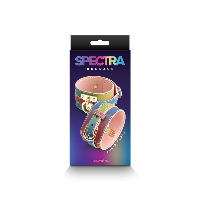 Spectra Bondage Ankle Cuffs - Rainbow - Rainbow Restraints - Hush Store Sydney 