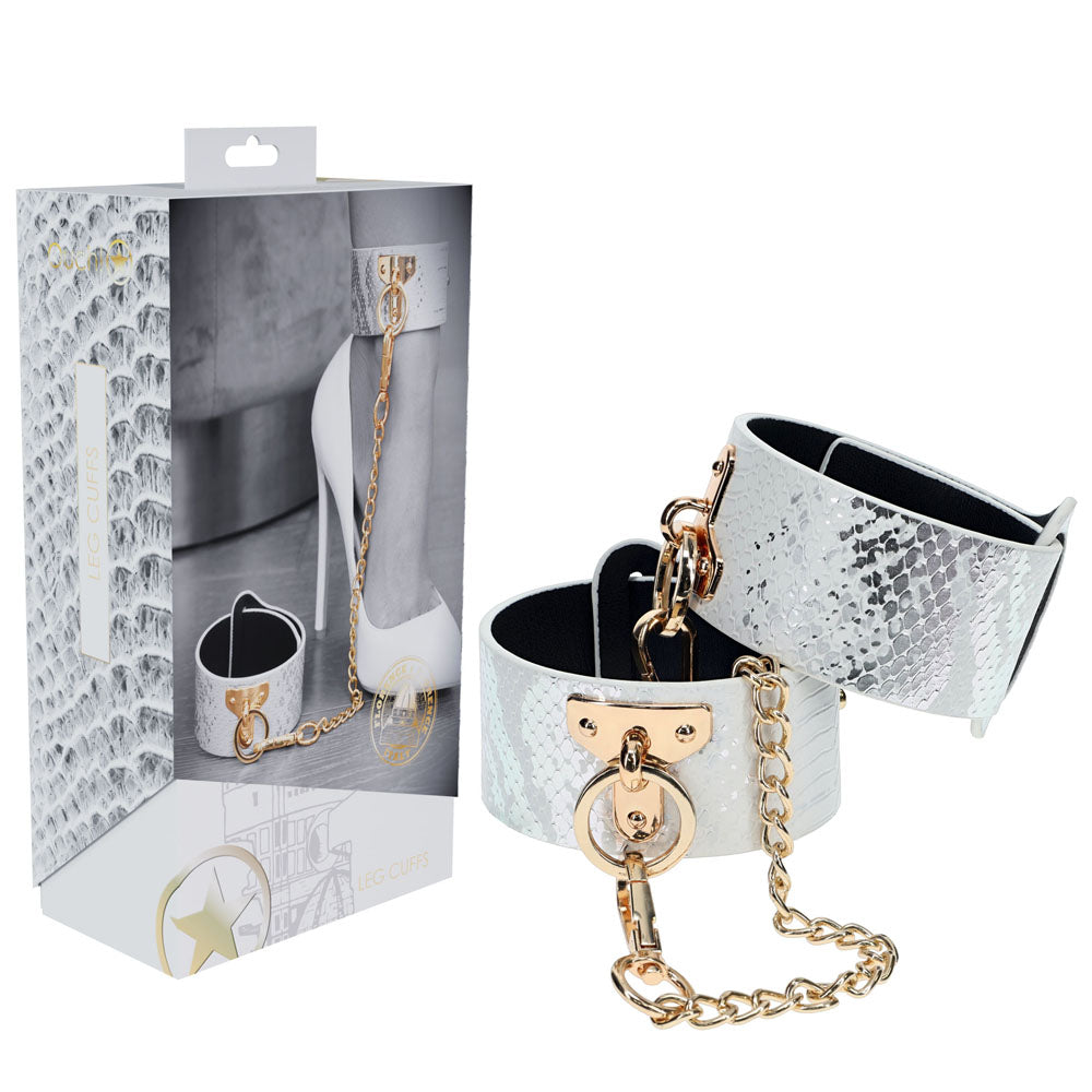 OUCH! Florence Collection - Leg Cuffs - White Restraints - Hush Store Sydney 