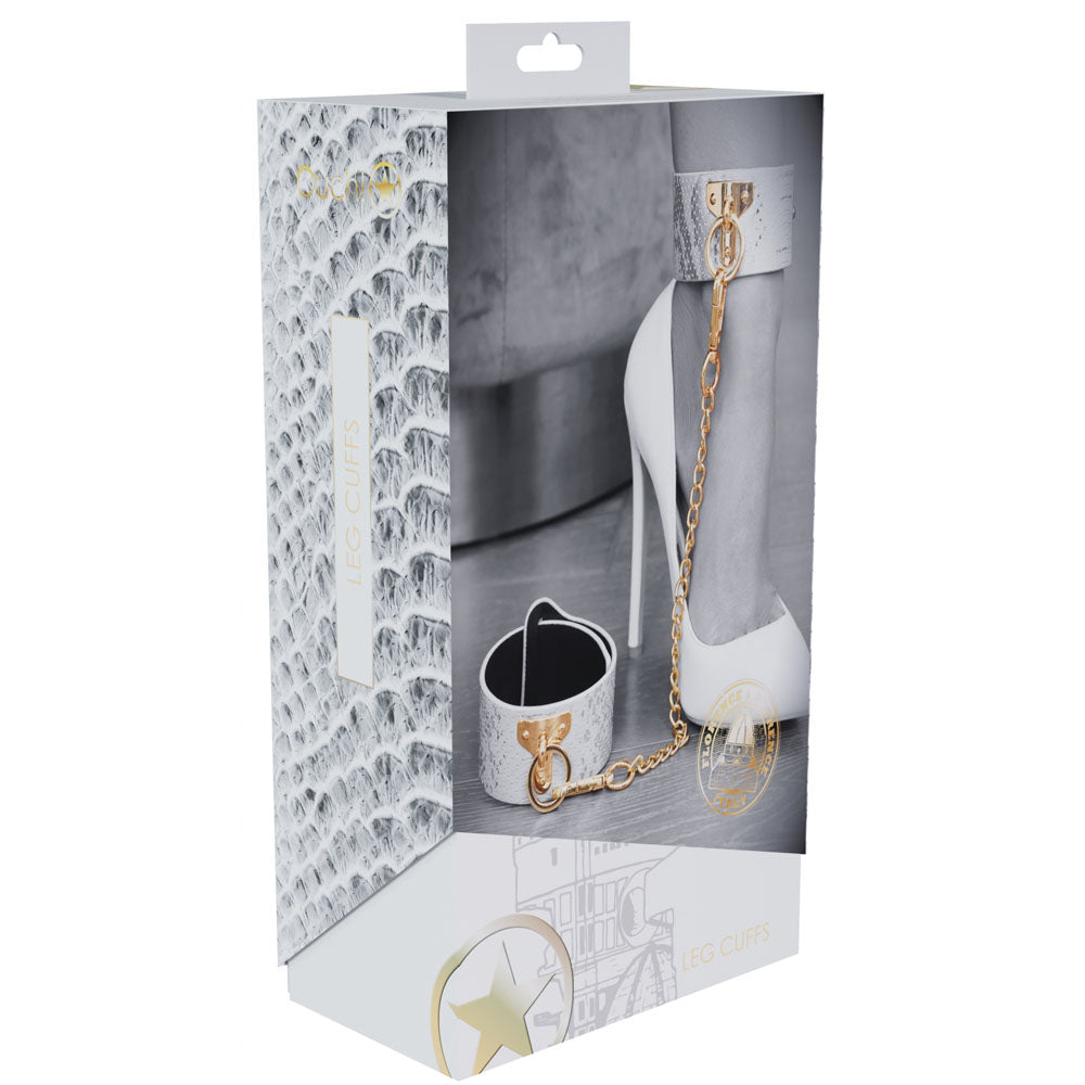 OUCH! Florence Collection - Leg Cuffs - White Restraints - Hush Store Sydney 