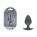 OUCH! Anal Plug - Large - Gun Metal - Gun Metal Grey 8.9 cm Large Butt Plug - Hush Store Sydney 