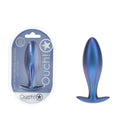 OUCH! Oval Anal Plug - Metallic Blue - Metallic Blue 11.7 cm Butt Plug - Hush Store Sydney 
