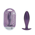 OUCH! Oval Anal Plug - Metallic Purple - Metallic Purple 11.7 cm Butt Plug - Hush Store Sydney 