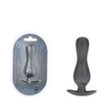 OUCH! Curvy Anal Plug - Gun Metal - Gun Metal Grey 11.7 cm Butt Plug - Hush Store Sydney 