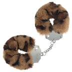 OUCH! Heavy-Duty Fluffy Cuffs - Leopard - Leopard Fluffy Restraints - Hush Store Sydney 