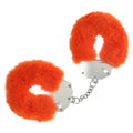 OUCH! Heavy-Duty Fluffy Cuffs - Orange - Orange Fluffy Restraints - Hush Store Sydney 