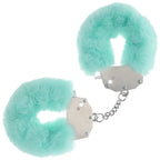 OUCH! Heavy-Duty Fluffy Cuffs - Powder Green - Powder Green Fluffy Restraints - Hush Store Sydney 