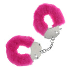 OUCH! Heavy-Duty Fluffy Cuffs - Pink - Pink Fluffy Restraints - Hush Store Sydney 