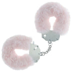 OUCH! Heavy-Duty Fluffy Cuffs - Powder Pink - Powder Pink Fluffy Restraints - Hush Store Sydney 