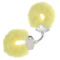 OUCH! Heavy-Duty Fluffy Cuffs - Yellow - Yellow Fluffy Restraints - Hush Store Sydney 