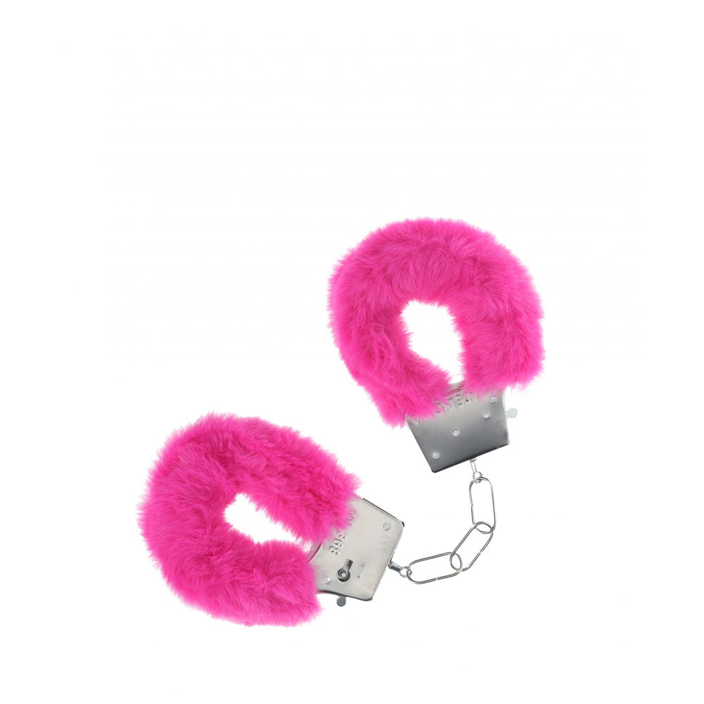 OUCH! Classic Fluffy Cuffs - Pink - Pink Fluffy Restraints - Hush Store Sydney 