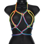 OUCH! Bondage Rope - 10 M - Multicolour 2 - Multicoloured Nylon Bondage Rope - 10 metre Length - Hush Store Sydney 