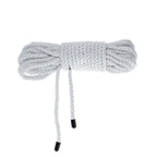 OUCH! Bondage Rope - 10 M - Silver - Silver Nylon Bondage Rope - 10 metre Length