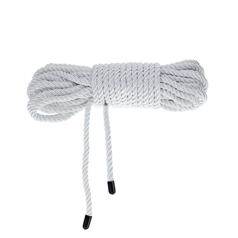 OUCH! Bondage Rope - 10 M - Silver - Silver Nylon Bondage Rope - 10 metre Length